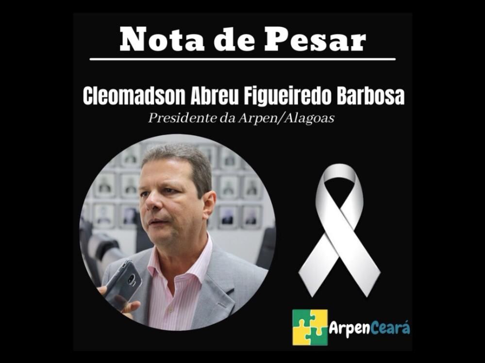Nota de Pesar – Cleomadson Abreu Figueiredo Barbosa